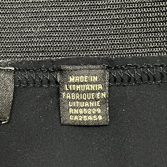 Ted Baker Black Ankle Zip Skinny Pant Size 5 Tailored Stretch Knit Pull On - Picture 8 of 13